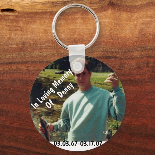 Zur Erinnerung an Denny Schlüsselanhänger (Vorderseite)
