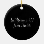 Zur Erinnerung an die Baum-Ornament Keramik Ornament (Hinten)