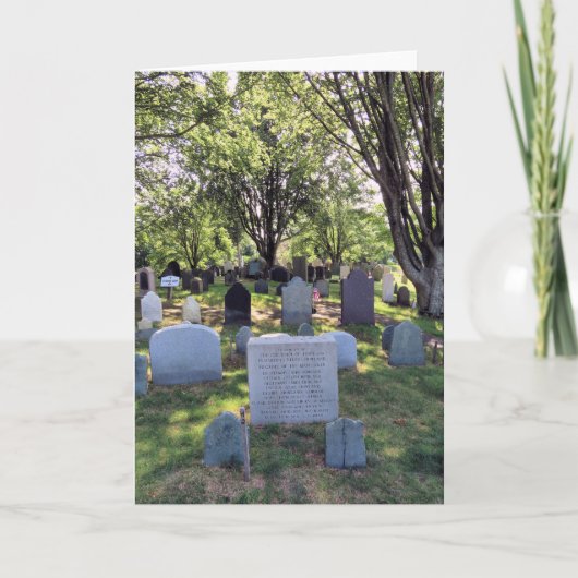 Zur Erinnerung an die Familie Pilgrim Howland Karte (Vorderseite)