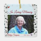 Zur Erinnerung an die Holzverzierung Keramikornament (Vorderseite)