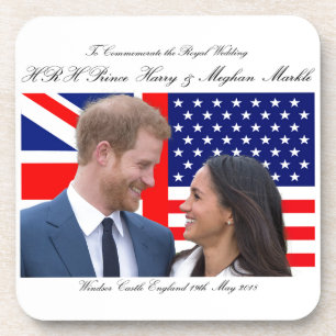 Zur Erinnerung an die königliche Hochzeit Harry un Getränkeuntersetzer