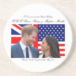 Zur Erinnerung an die königliche Hochzeit Harry un Getränkeuntersetzer