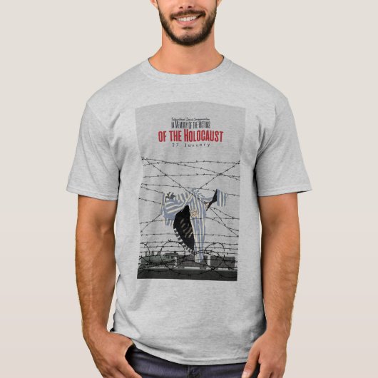 Zur Erinnerung an die Opfer des Holocaust T-Shirt (Vorderseite)