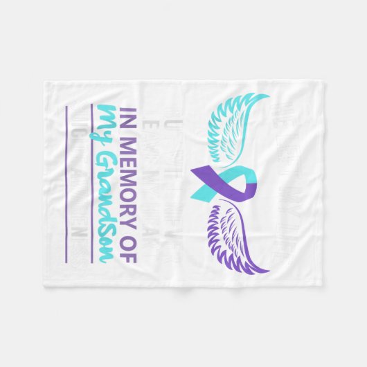 Zur Erinnerung an die Selbstmordverhütung Fleecedecke (Vorderseite (Horizontal))