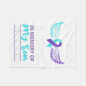 Zur Erinnerung an die Selbstmordverhütung Fleecedecke (Vorderseite (Horizontal))