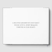 Zur Erinnerung an ein geliebtes Pet-Memorial Gästebuch (Rückseite)