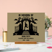 Zur Erinnerung an eine Beerdigung der Golfer Acrylschild (Hochzeit)