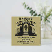 Zur Erinnerung an eine Cyclistbeerdigung Karte (Stehend Vorderseite)