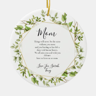 Zur Erinnerung an einen geliebten Keramik Ornament