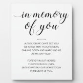 Zur Erinnerung an Ihre Schwarz-weiße Gedenkfeier Fotoplatte (Vorderseite)