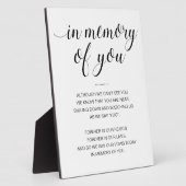 Zur Erinnerung an Ihre Schwarz-weiße Gedenkfeier Fotoplatte (Seite)