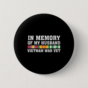 Zur Erinnerung an meine Ehemännin Vietnam Veteran  Button