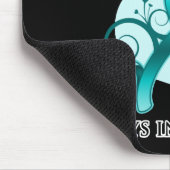 Zur Erinnerung an meine Mama - Eierstockkrebs Mousepad (Ecke)