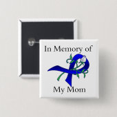 Zur Erinnerung an meine Mama - Kolonkarzinom Button (Vorne & Hinten)