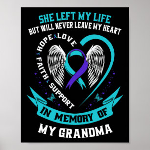 Zur Erinnerung an meine Oma-Gedenkstätte zum Selbs Poster