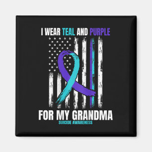 Zur Erinnerung an meine Oma-Selbstmordgedankenflag Magnet