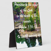 Zur Erinnerung an Psalm 116:15 Fotoplatte (Seite)