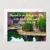 Zur Erinnerung an Psalm 116:15 Postkarte (Vorne/Hinten)