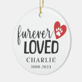 Zur Erinnerung an unser Haustier Personalisierte O Keramik Ornament (Links)