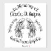 Zur Erinnerung Aufkleber (Blatt)