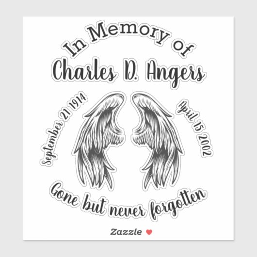 Zur Erinnerung Aufkleber (Blatt)