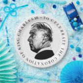 Zur Feier der Krönung von König Karl Dritten Pappteller (Party)