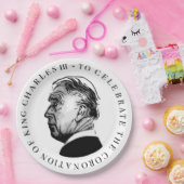 Zur Feier der Krönung von König Karl Dritten Pappteller (Party)