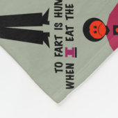 Zur Furz ist menschlich Fleecedecke (Ecke)