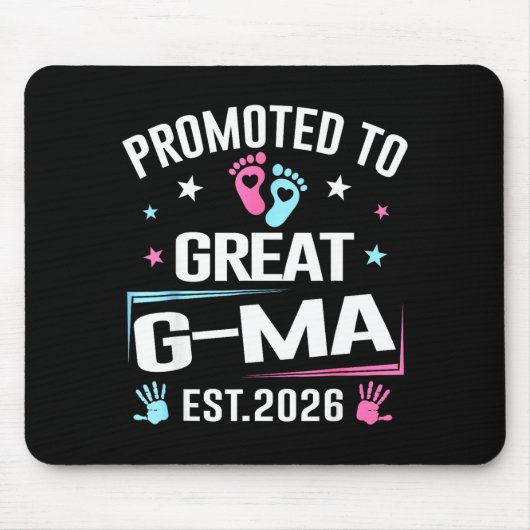 Zur Groß-Großmutter befördert Est 2026 Schwangersc Mousepad (Vorne)