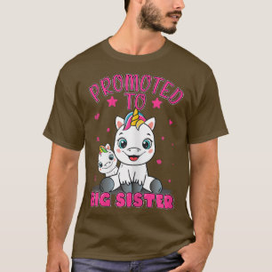 Zur großen Schwester befördert Einhorn Zukünftig T-Shirt