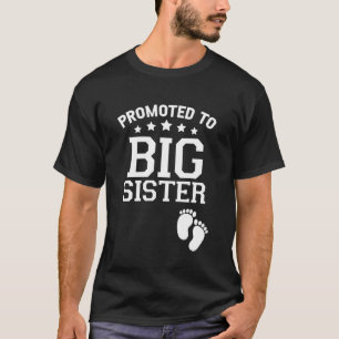 Zur großen Schwester befördert Lustige Geschlechts T-Shirt