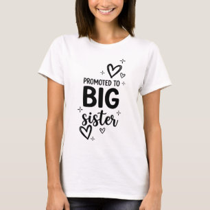 Zur großen Schwester befördert Schwangerschaftsank T-Shirt