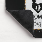 Zur großen Schwester Leopard Mädchen Baby Ankündig Mousepad (Ecke)