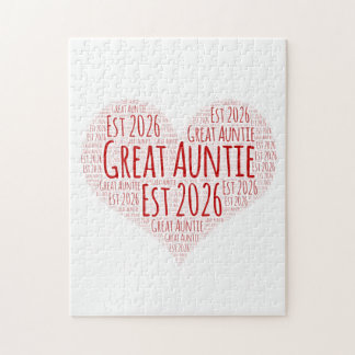Zur Großtante befördert Est 2026, Geschenk für Tan Puzzle