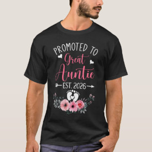 Zur Großtante befördert Est 2026 Muttertags-Shirt T-Shirt
