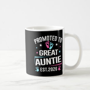 Zur Großtante befördert Est 2026 Schwangerschaftsa Kaffeetasse