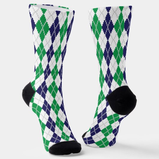 Zur grünen Raute Socken (Gewinkelt)