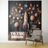 Zur Hintergrundgeschichte der Mond-Selfie-Station Wandteppich (Beispiel)