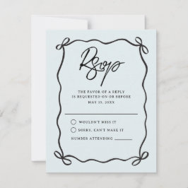Zur Kapelle Coquette Bogen Hochzeit RSVP Karte