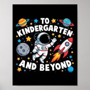 Zur Kita und darüber hinaus Astronaut Zurück zur S Poster