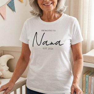 Zur klassischen Nana-EST-Jahresdesign befördert T-Shirt