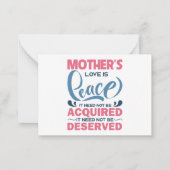 Zur Königin unseres Herzens Mitteilungskarte (Rückseite)