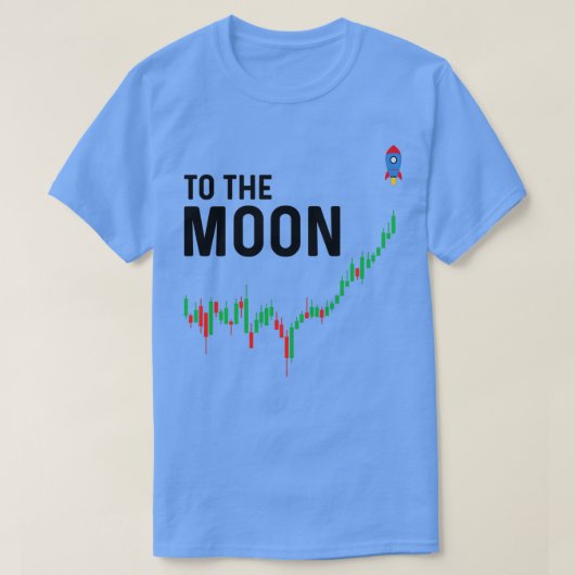 Zur Kryptowährung auf dem Mond T-Shirt (Design vorne)