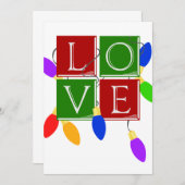 Zur Liebe der Weihnachtseinladungen Einladung (Vorne/Hinten)