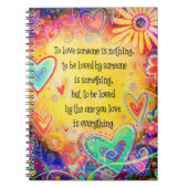 Zur Liebe einer inspirierenden Inspiritivität Hübs Notizblock (Vorderseite)