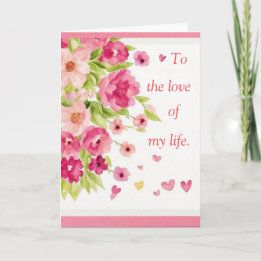 Zur Liebe meiner Lebensversicherungskarte für sie Feiertagskarte