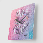 Zur Liebe-Quadrat-Uhr Quadratische Wanduhr (Winkel)