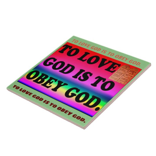 Zur Liebe soll Gott Gott befolgen Fliese (Seite)