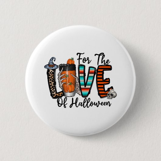 zur Liebe von Halloween Button (Vorderseite)