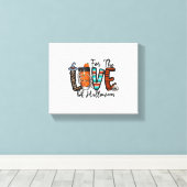 zur Liebe von Halloween Leinwanddruck (Insitu (Holzboden))